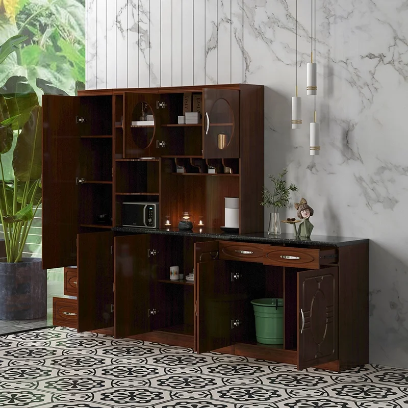 2022 New Customization Mdf Particle Board Kitchen Cabinet PVC Modern Kitchen Cabinet with Precut Granite Countertops