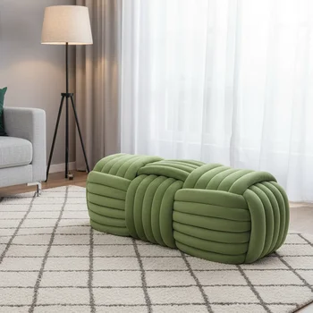 Customized Living Room Pouf Storage Ottoman Stool for Living Room Modern Inside Furniture