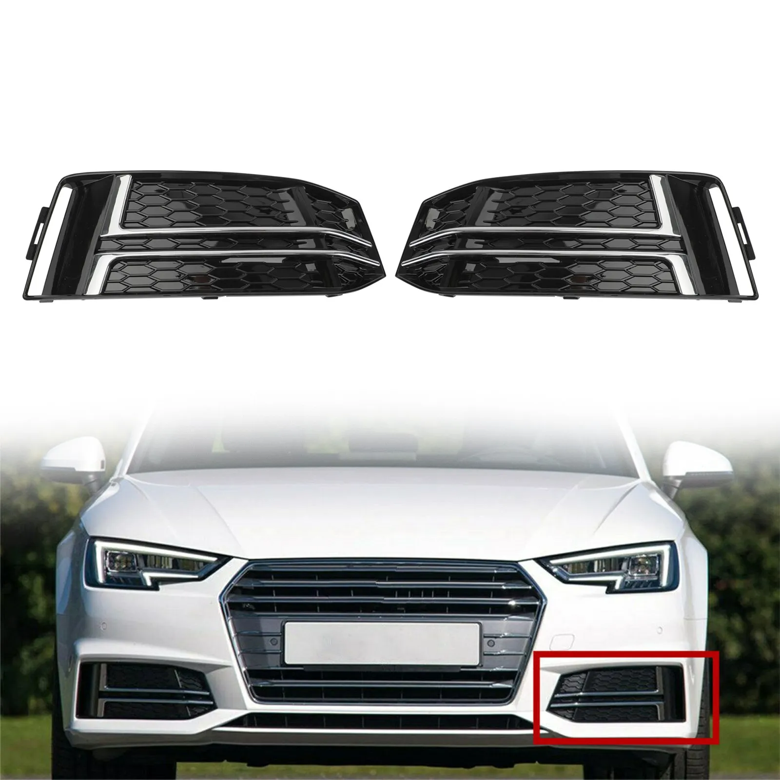 audi a4 b9 fog light cover