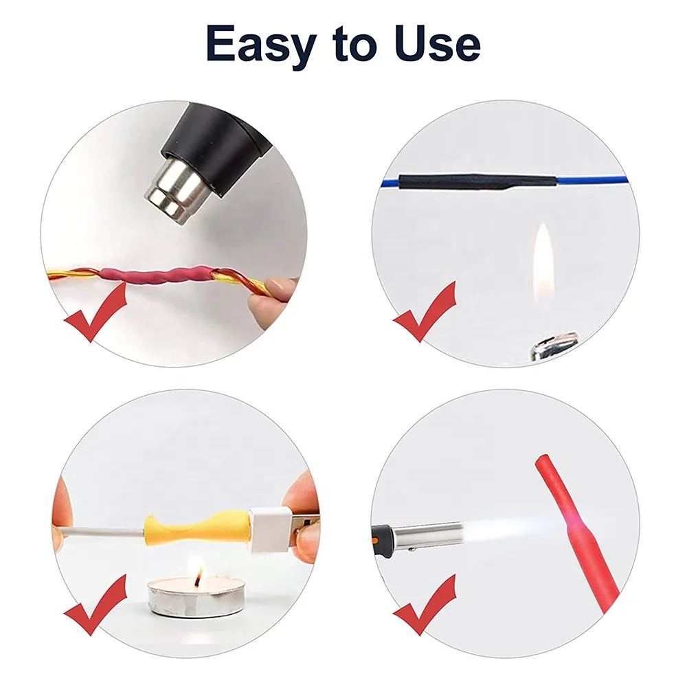 Semi-rigid Halogen Free 4:1 Waterproof adhesive Sealed Oil Resistant Insulation heat shrink tube/sleeve factory