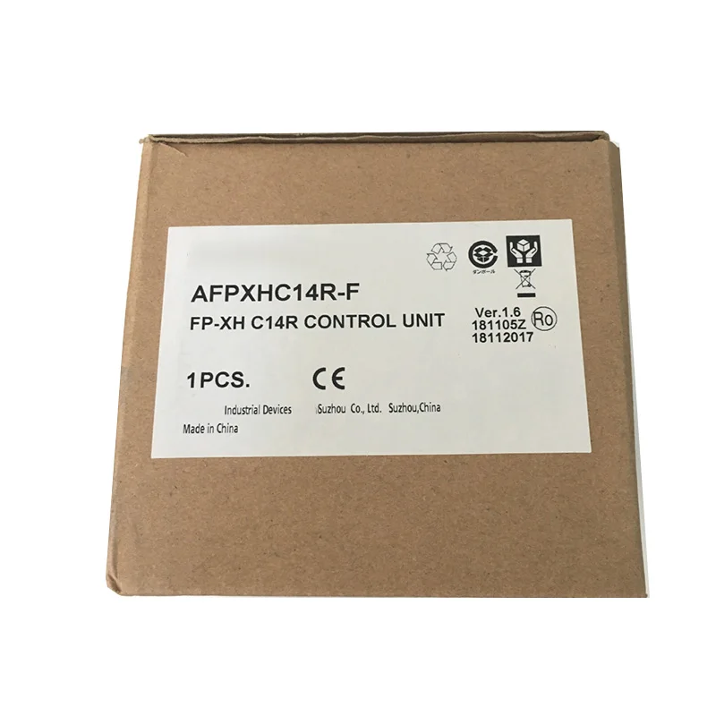 وحدة تحكم منطقية قابلة للبرمجة (PLC) أصلية جديدة من طراز AFPXHC14R، سلسلة FP-XH: وحدة تحكم صناعية مدمجة من نوع الريلاي تتميّز بتشغيلٍ موثوقٍ وسرعة معالجة عالية. وتضم وظائف مدمجة غنية، ومقاومة ممتازة للتداخلات الكهرومغناطيسية، وبرمجة بسيطة وتركيب سهل.
