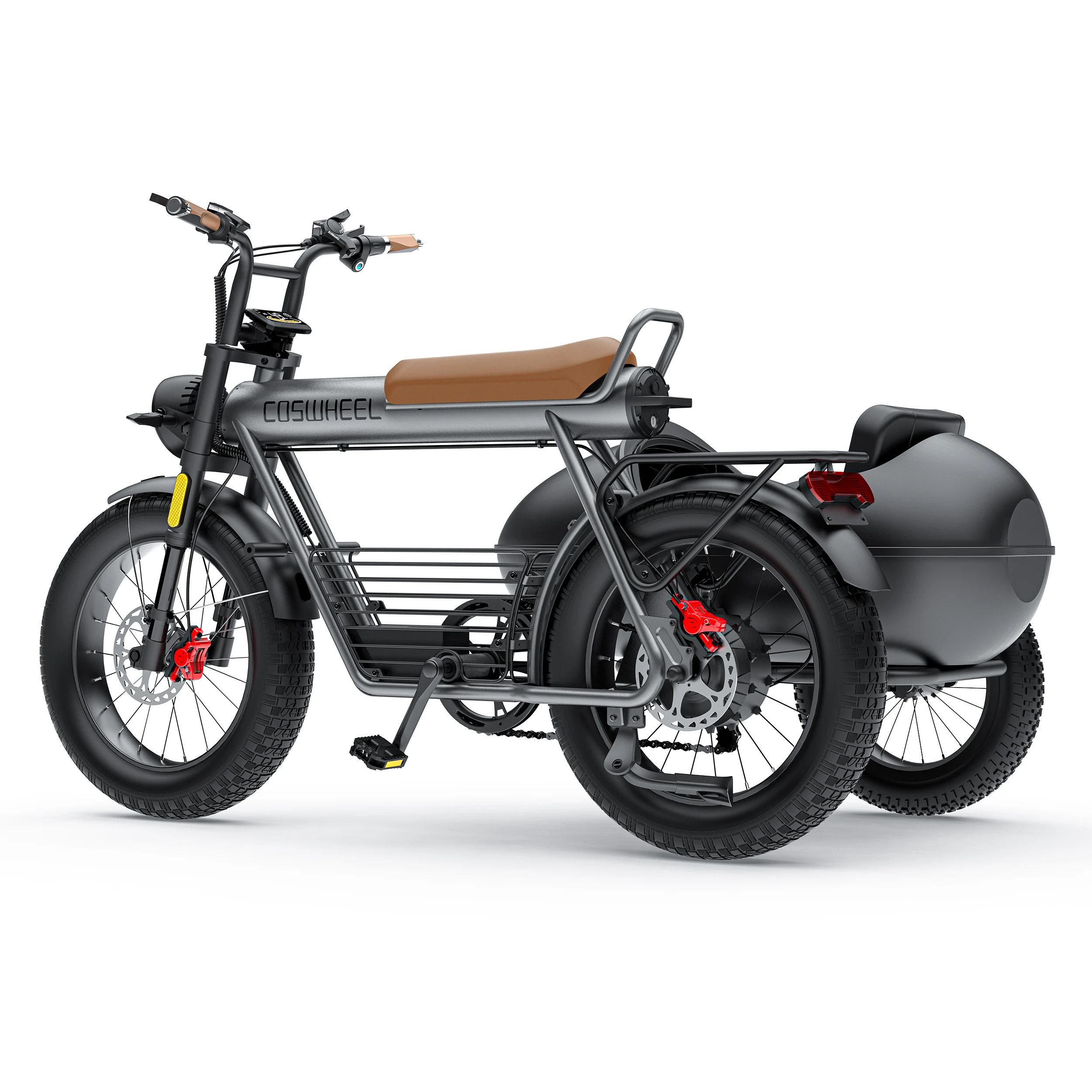 Coswheel CT20サイドカーEbikeサイドカーカーゴバイク電動Ebikee