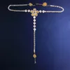 Placcato oro con strass gialli