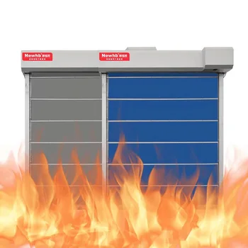 Newhb European Standard Insulated Fire Double Curtain Rolling Shutter Door