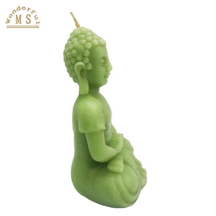 ECO Friendly Customer 3D Buddha Figurine Candle Shape Candles Gift Yoga and Metitation For Home Decoration and Wash the mind