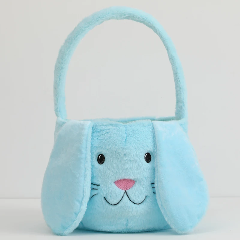 Cute Baby Kids Easter Egg Hunting Bunny Bucket Candy Gifts Storage ...