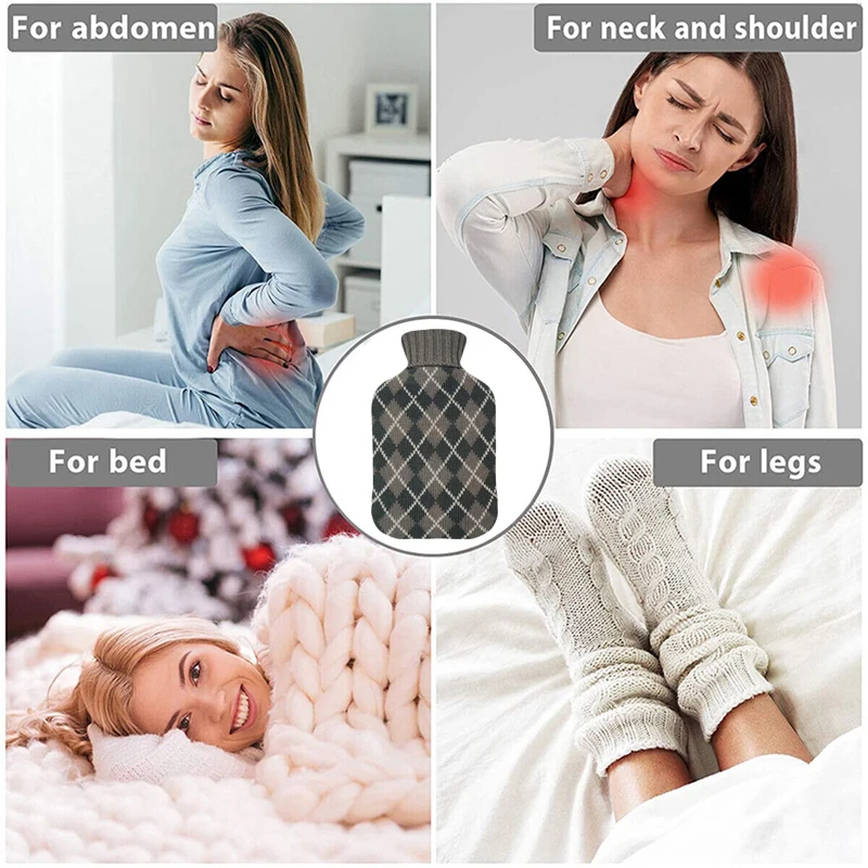free sample hot and cold water bottle with knitted cover bs hot water bag for painful periods