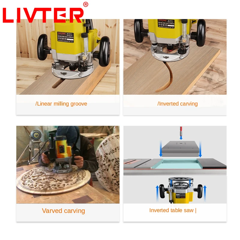 Портативный фрезерный станок LIVTER универсальный промышленный маленький электрический триммер для