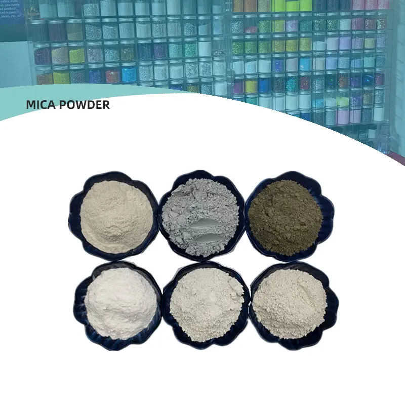 Cheap price dry and wet 325 1000 1250 6000 mesh mica powder color white mica powder sericite  powder