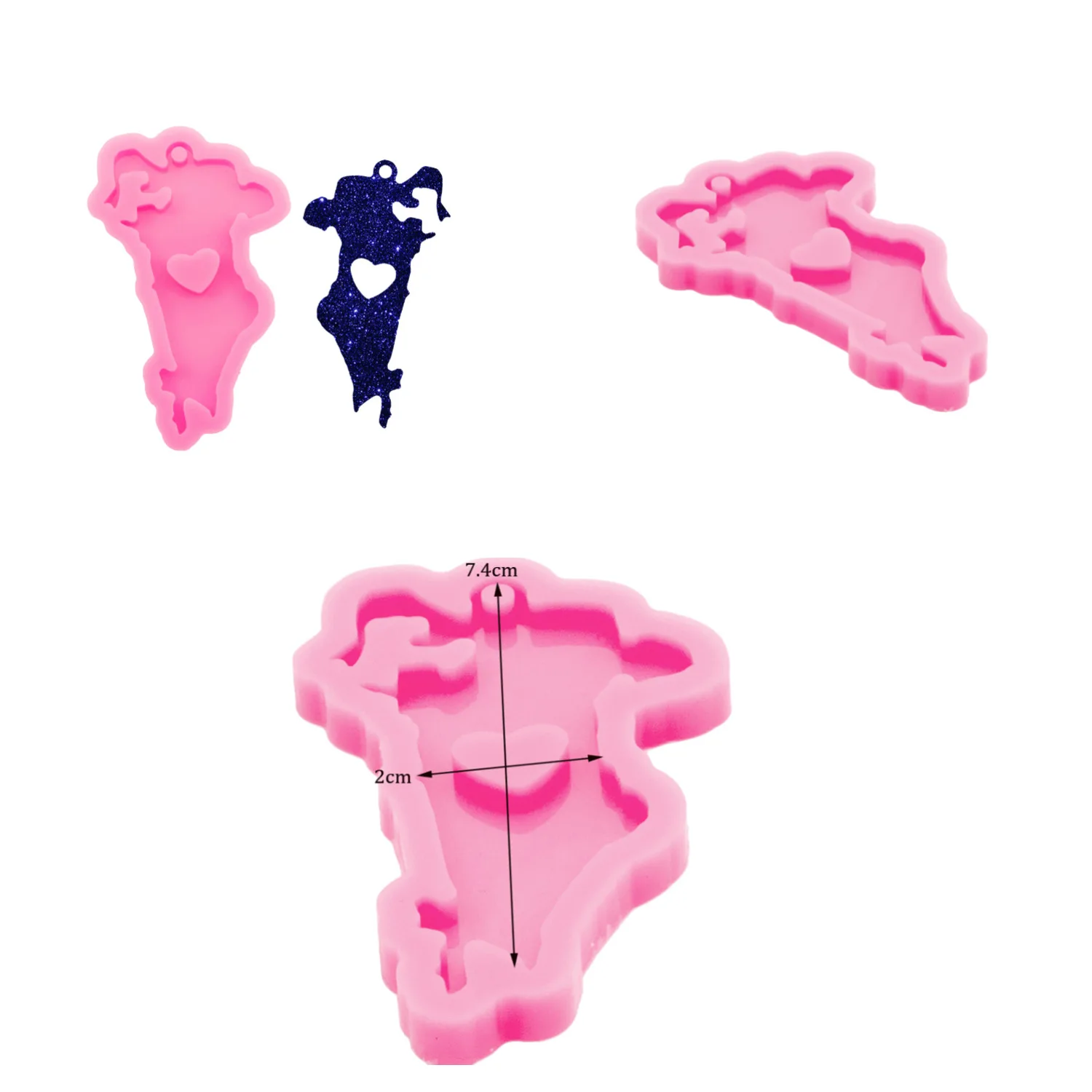 USA 50 State Map Resin Silicone Keychain Mould, Crafts with Epoxy Art Diy DIY Handmade Charms Mold, Mold Chocolate manufacture