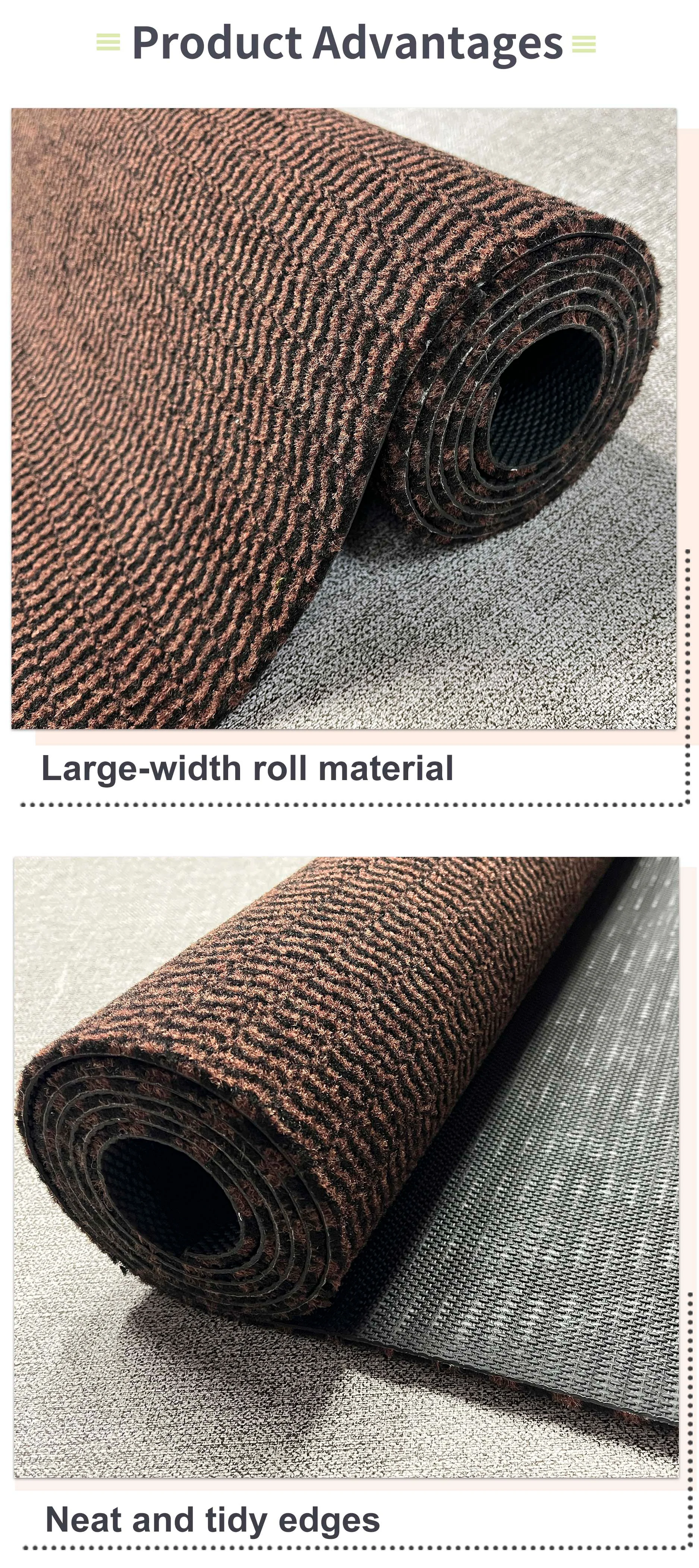 Modern Outdoor Polypropylene Cut Pile Carpet Rug Machine Made Washable TPE Backing Home Carpet(图3)