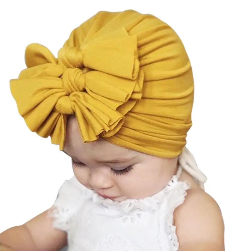 Kids Girls Baby Toddler Turban Knotted Bow Head Band Headband Hair Band Headwear
