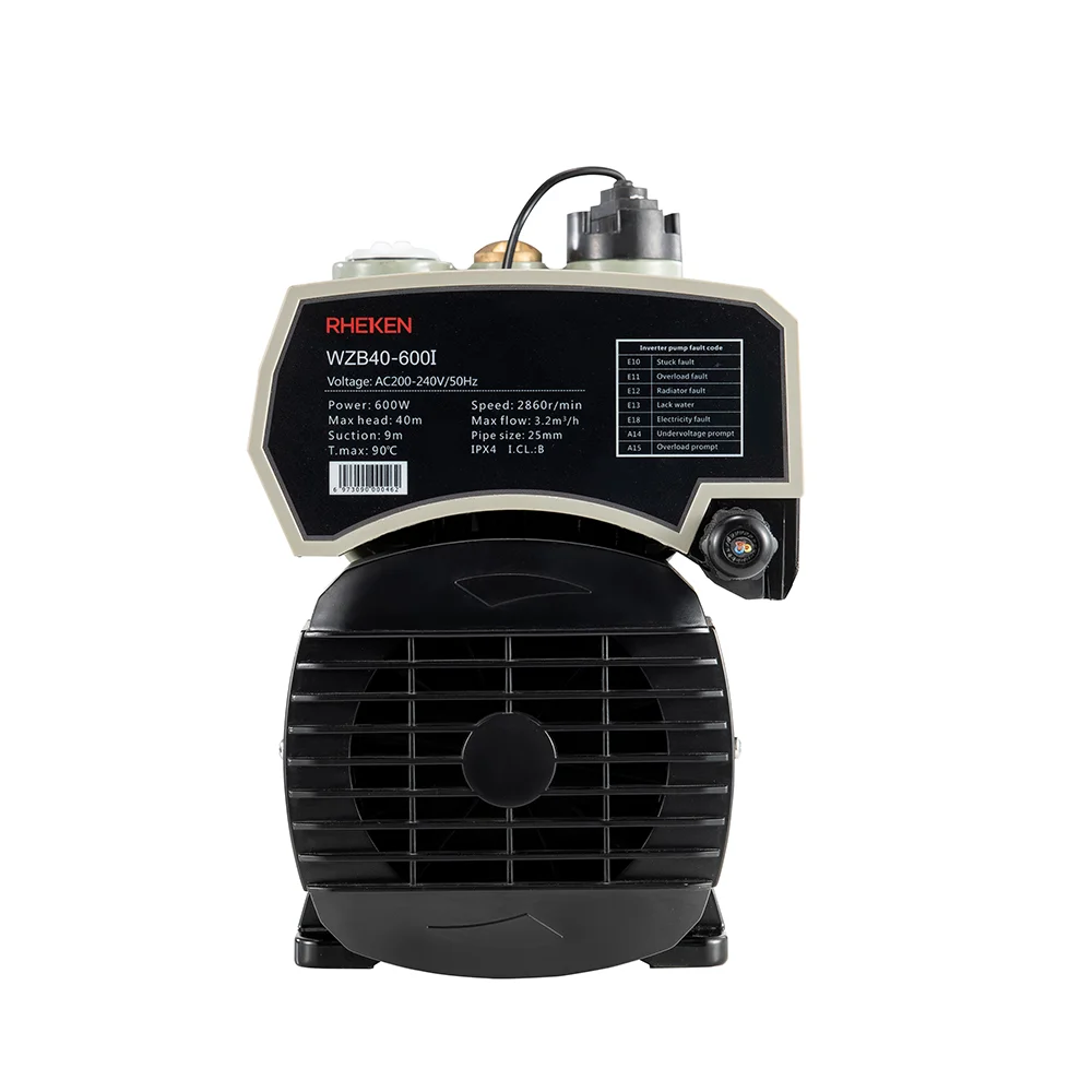 Rheken эмалированная технология taizhou 0.5hp умный бесшумный Усилитель постоянного давления домашний водяной насос
