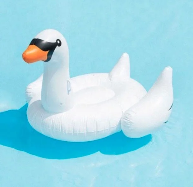 Customized Inflatable Swan Float for Pool Use PVC Material Indoor/Outdoor