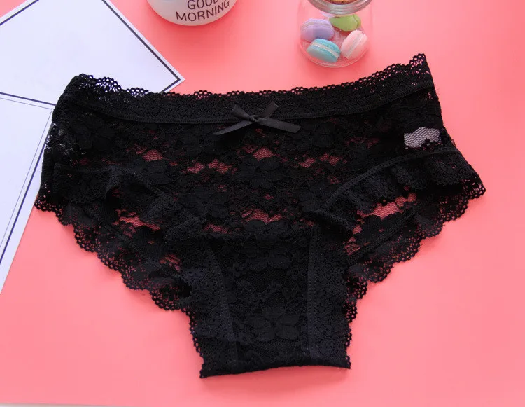 Dropshipping Young Girl Transparent Lace Underwear