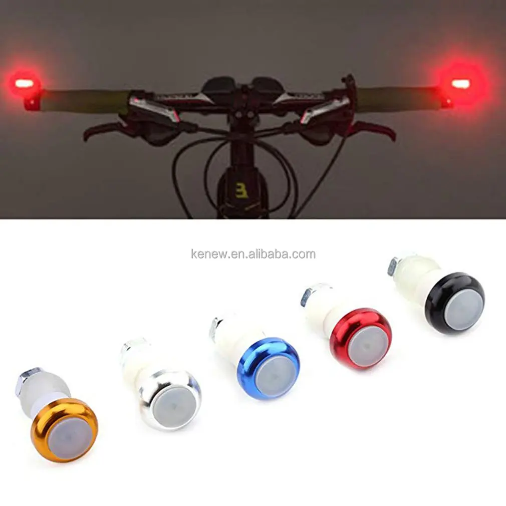 2x Safety Cycling Bike Turn Signal Handle Bar End LED Red Light Lamp 