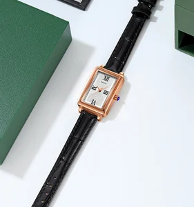 SKMEI Original 2171 Women Leather Bracelet Wristwatch 30M Water Resistant Girls Elegant Quartz Watch