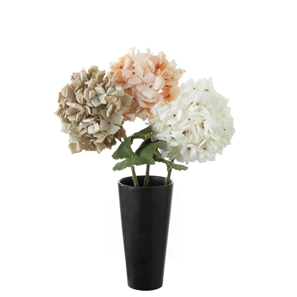 Flores Artificiales De Plástico,Hortensias De Simulación,Venta Al Por Mayor  - Buy Artificial De Alta Calidad Única Simulación Tacto 43cm Sola Hortensia,Simulación  De Flor De Hortensia Hortensias Flores,Flores Artificiales Para La Venta  Product