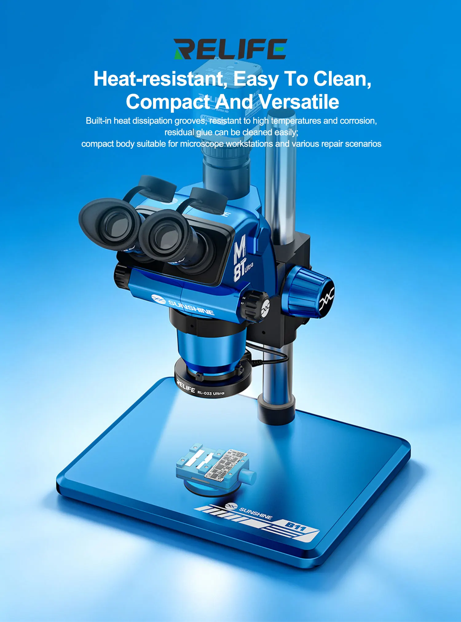Hot Selling RELIFE RL-601I Mini Motherboard Chip Repair Mini Rotating Fixture for Motherboard Repair CPU Chip Removal