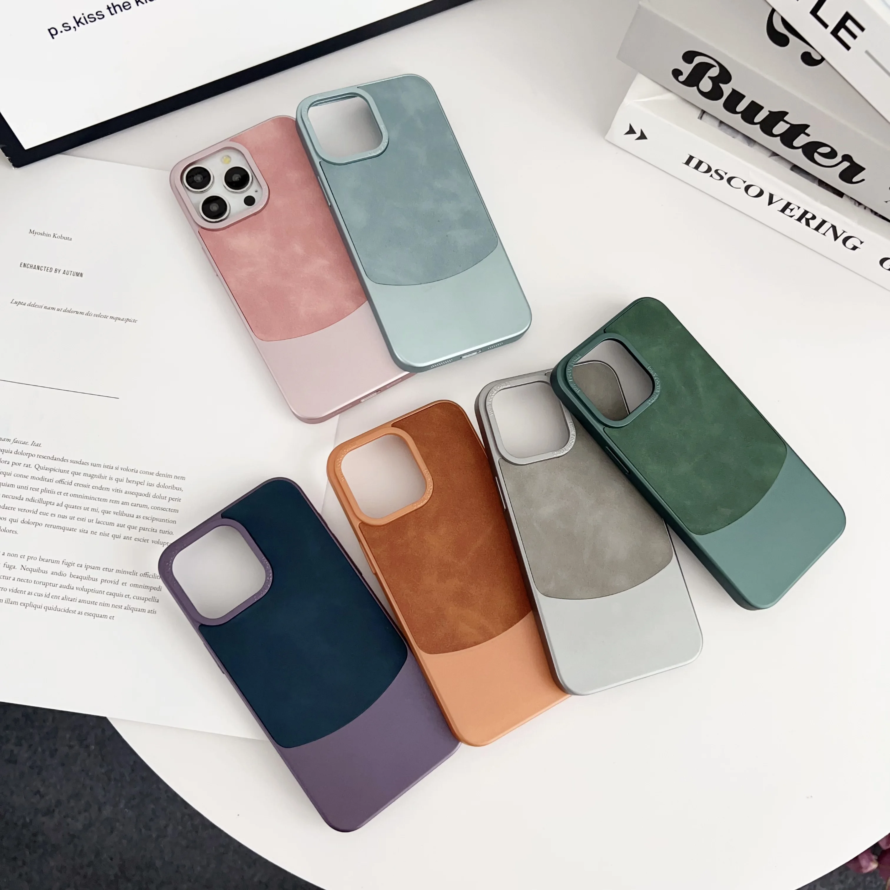 Maxun Wholesale Innovative Design Splicing Phone Case for iphone 15promax