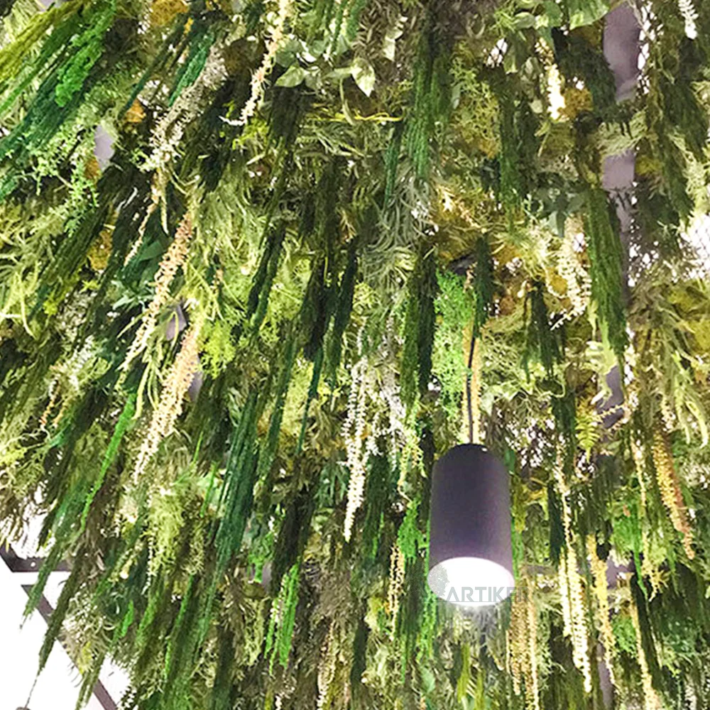 Искусственный подвесной плющ подвесная трава искусственные Подвесные Растения декоративные комнатные