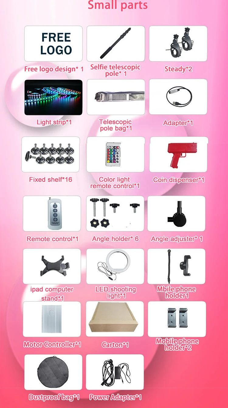 large 360 photo booth automatic 360 rotating photo booth with ring light wedding photo booth party supplies