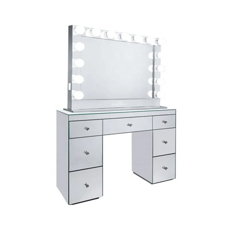 Modern Dressing Table With Mirror Makeup Table Vanity Table in Bedroom