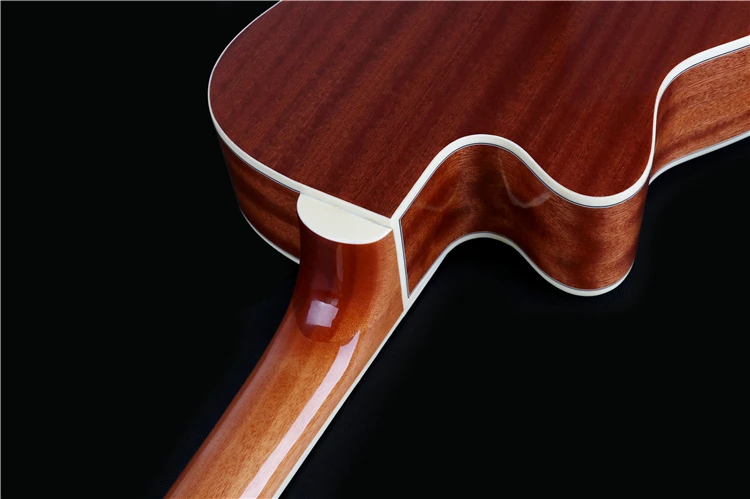 OEM Custom Special Grape Sound Hole Acoustic Guitar