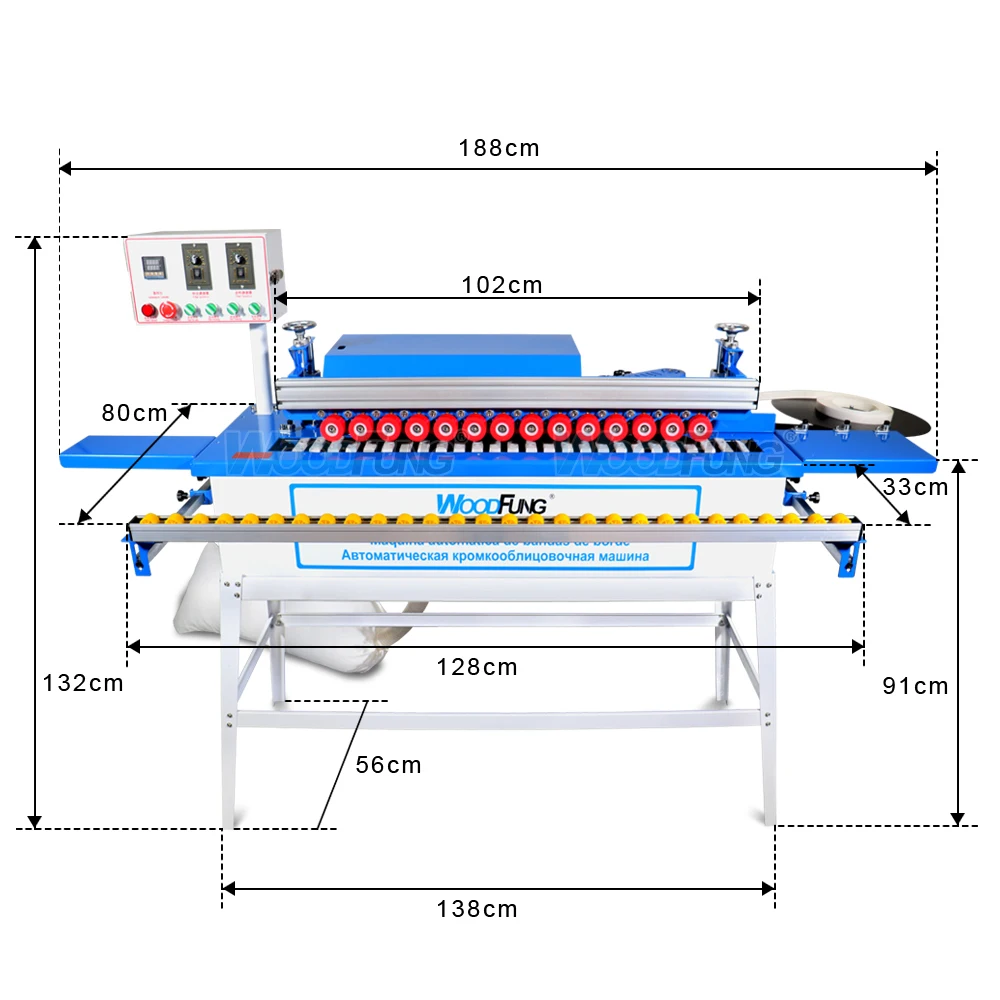 Fully Automatic Edge Banding Machine for Woodworking Furniture PVC Edge Bander Price
