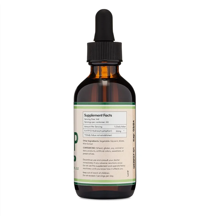 5htp Liquid Drops OEM Private Label Serotonin Supplement for Mood Sleep and Relaxation 5 Htp Drops