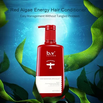 B2V Unisex Red Algae Shampoo with Tea Tree Oil Mineral Anti-Itch Anti-Dandruff Natural Ingredients for Long-Lasting Fragrance