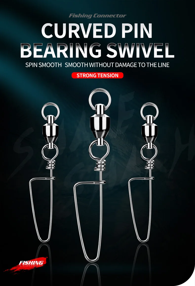 Ring Rolling Stainless Steel Ball Bearing Swivel With Coastlock Snap