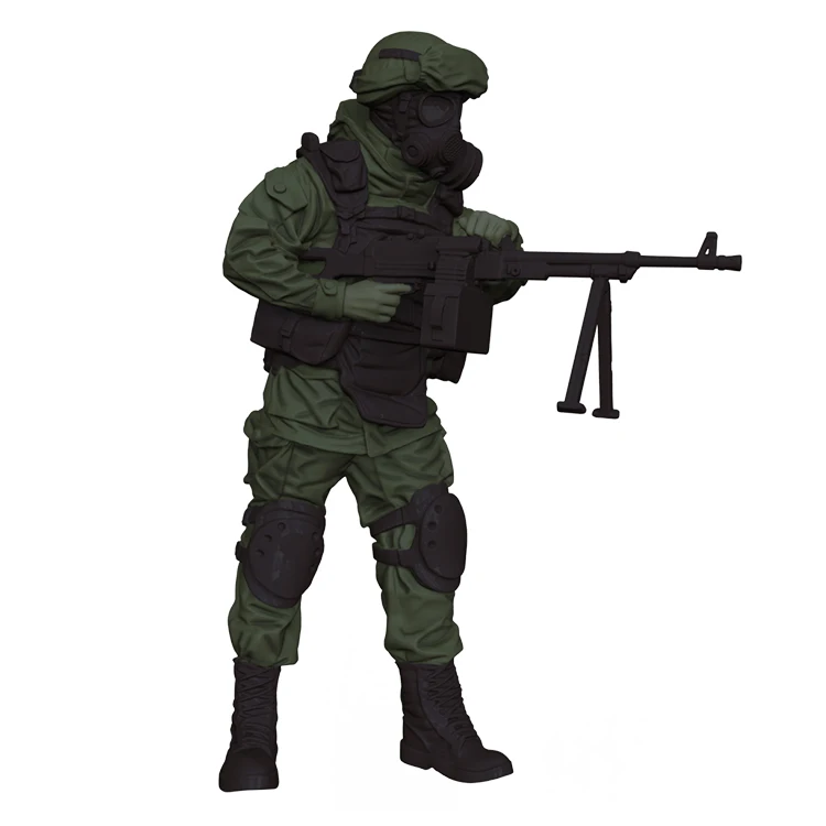 High Quality Manufacturer Wholesale Custom Small Army Man Figurine Model Collectibles Resin Military Soldier Mini Action Figure
