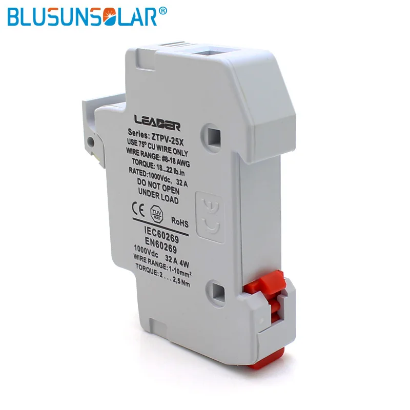 
 Держатели предохранителей на солнечной батарее, подходят для плавких предохранителей 10*38 мм, со светодиодным индикатором, для защиты солнечной системы  