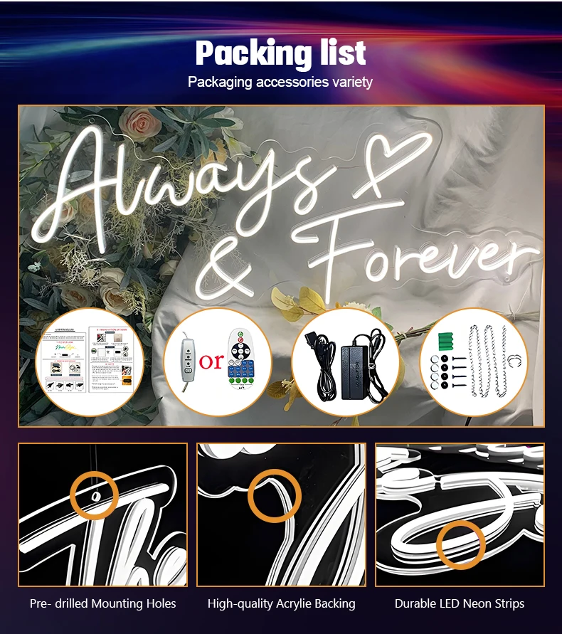 product custom usb powered neon light sign pvc 3d led signs with adjustable brightness for outdoor wedding party home decor model logo-15