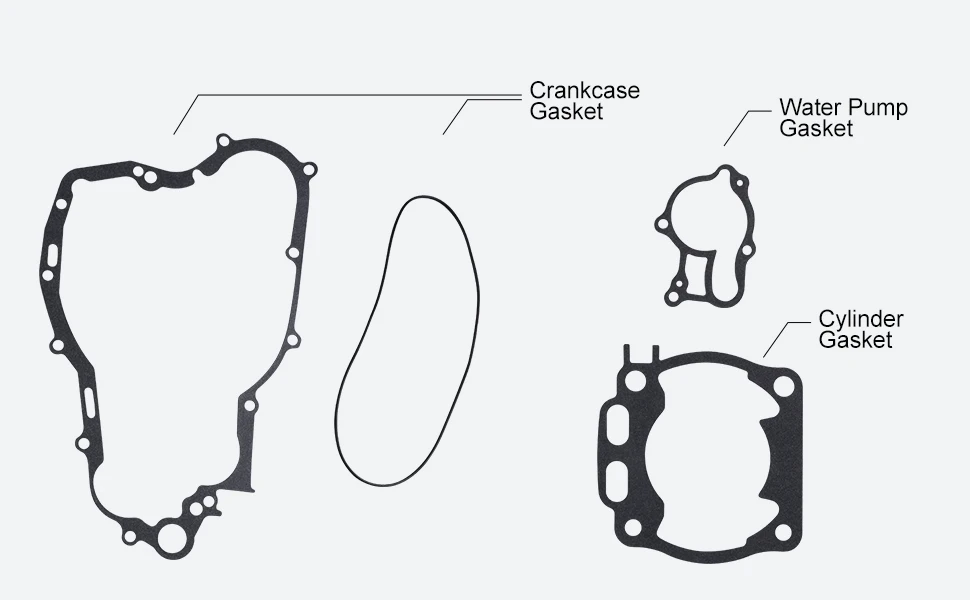 Nicecnc Complete Engine Power Valve Crankcase Gaskets Rebuild Kit For