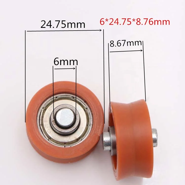 v groove Track Roller Small Roller Wheel Balcony Glazing System Roller