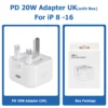 ที่ชาร์จ PD สีขาว UK พร้อมกล่อง