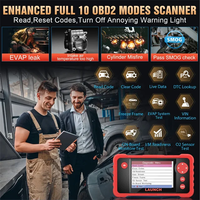 2024 Version Launch CRP123 CReader Professional Crp 123 New Generation Obd2 Scanner Diagnostic Tool Free Update Online Lifetime