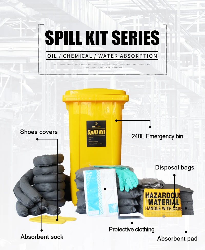 Laboratory Spill Kit Hazmat Spill Kit General Chemical Spill Kit 240l