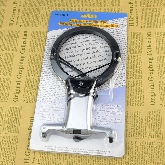 hands free led loupe lighted reading