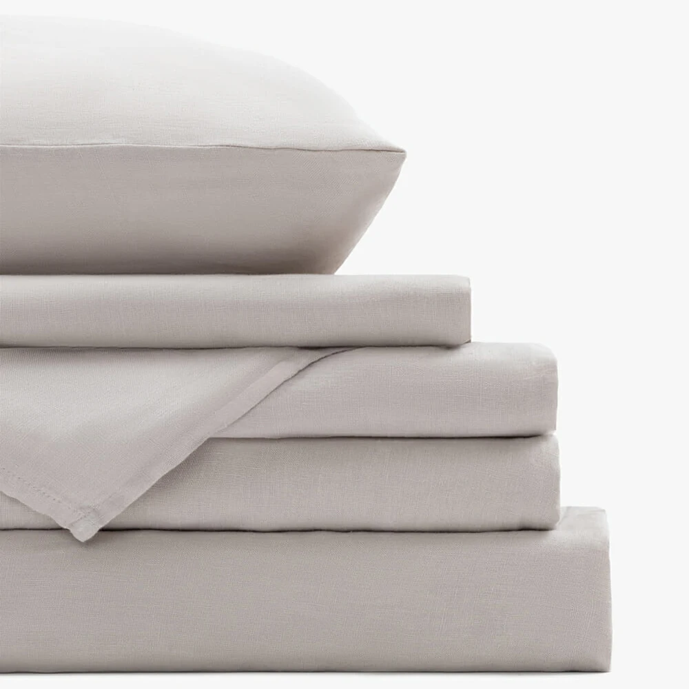 Французский роскошный комплект постельного белья с кастомным покрытием Комплект на заказ наволочкой для отеля Oeko-tex 100% льняной ткани качественный тканый