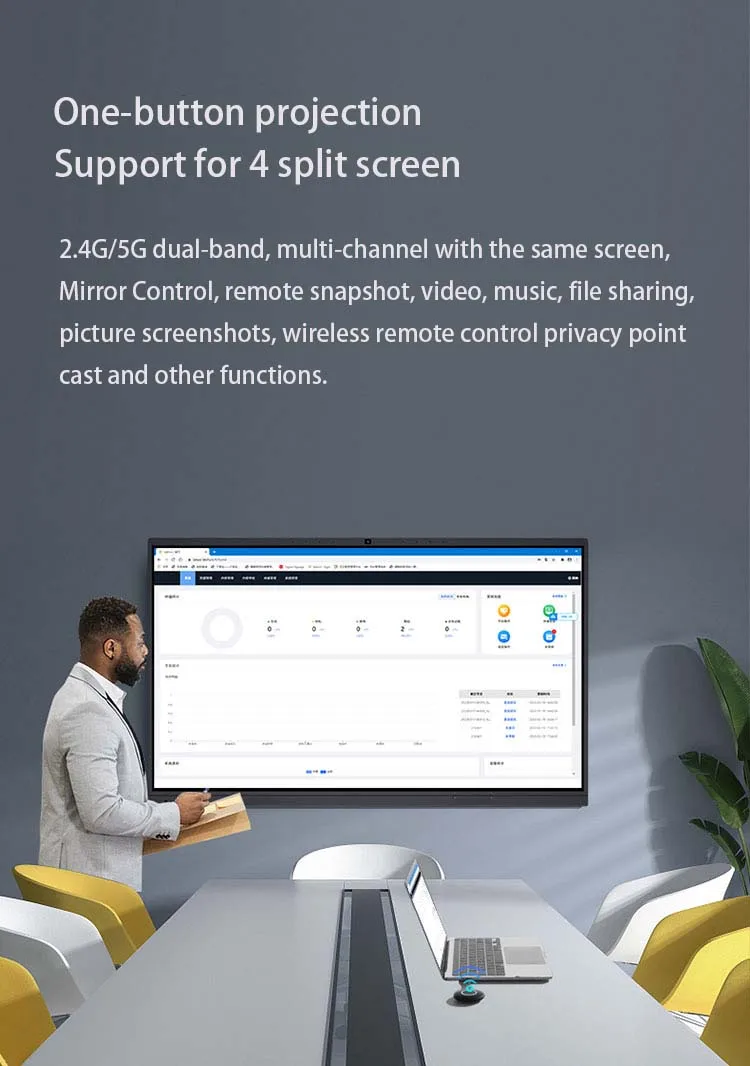 OEM Interactive Whiteboard - 4K Touch Screen LCD Smart Board