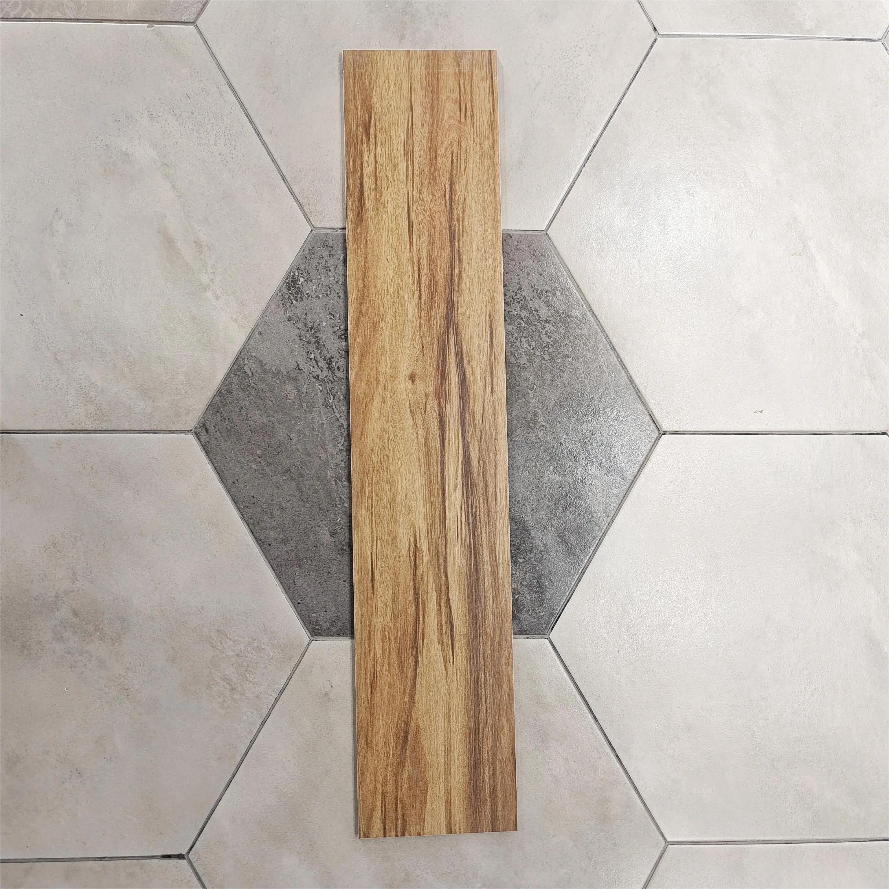 200x1000mm Full Body Wooden Ceramic Tiles For Living Room Solid