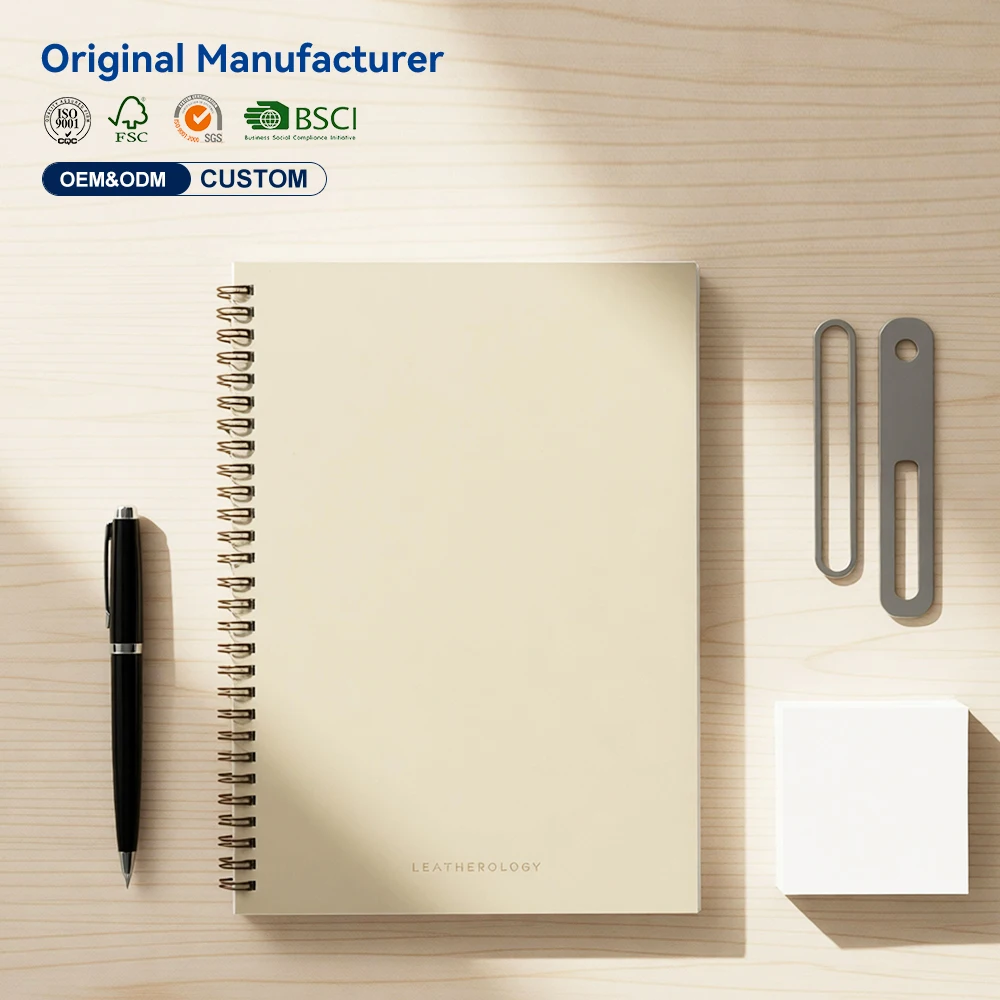 Made in China Customized Coil Wire 24 Rings Office Notebook Spiral Notepad Travel Book Students Drawing Graphic Paper Cover Book