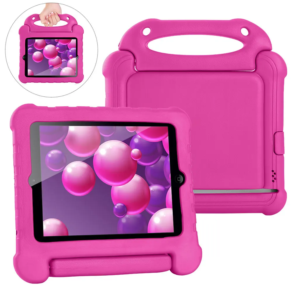 iPad 2/3/4 ケース、子供に優しい耐衝撃性 EVA iPad ケース、ハンドル付き EVA ペンシル タブレット ケース、iPad 10.2 用