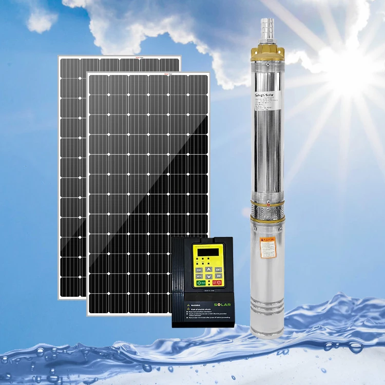 Насос для орошения дома инверторная система солнечной батареи солнечная панель с водяным насосом 1