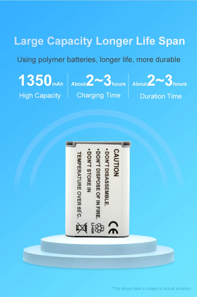 3.6V 1350mAh NP-BX1 Rechargeable Digital Battery NPBX1 Lithium-ion Batteries for Sony HDR-AS20 AS100V AS30V PJ410 CX405 Cameras supplier