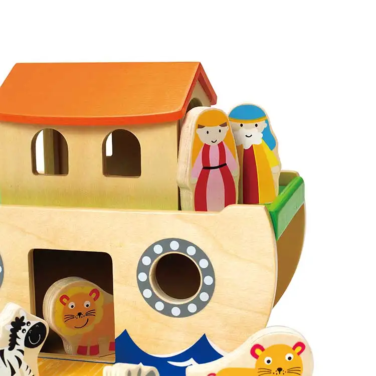 Educational Toy Wooden Noah's Ark - Little Room Manufacturer