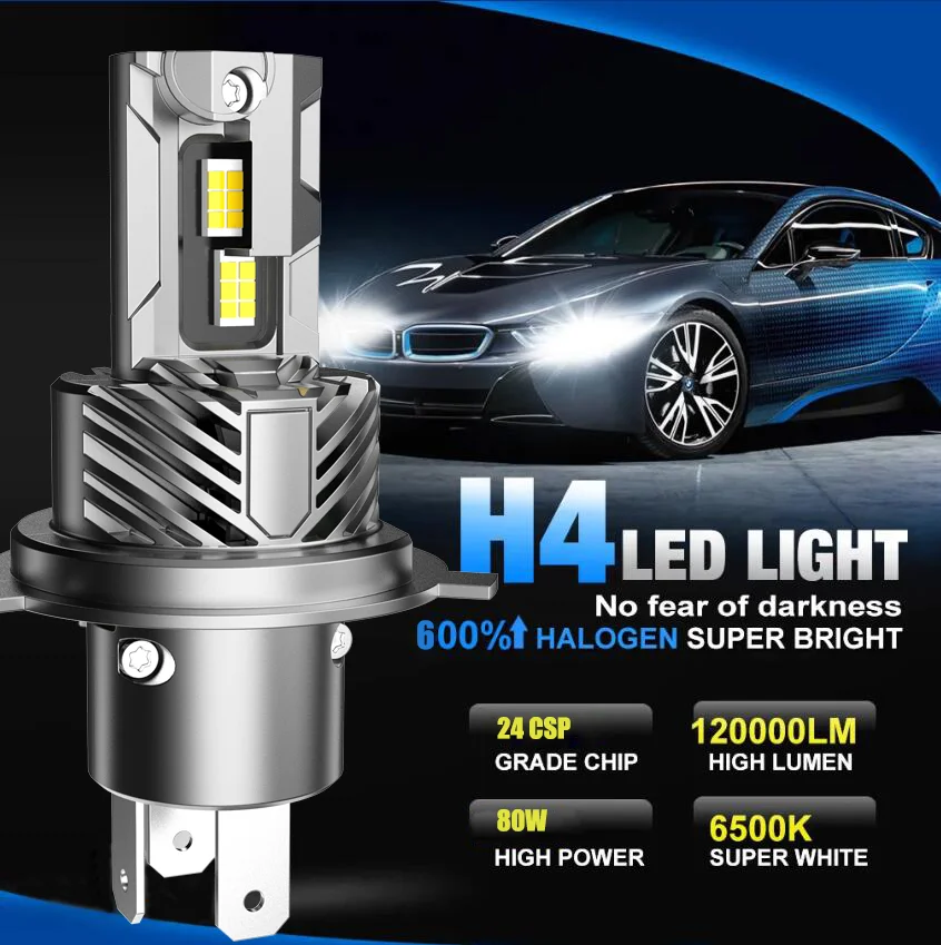 BMW Motorcycle H4 Halogen Headlight Bulb – 100/80W – Direct Fit – Made In Germany